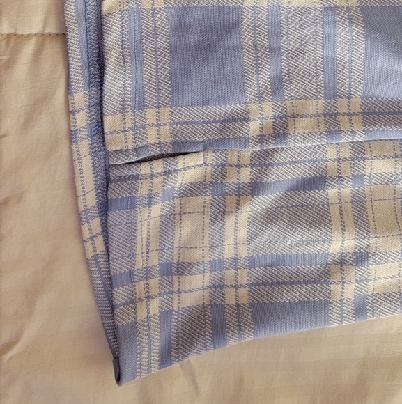 blue plaid mini skirt - Picture 3 of 4